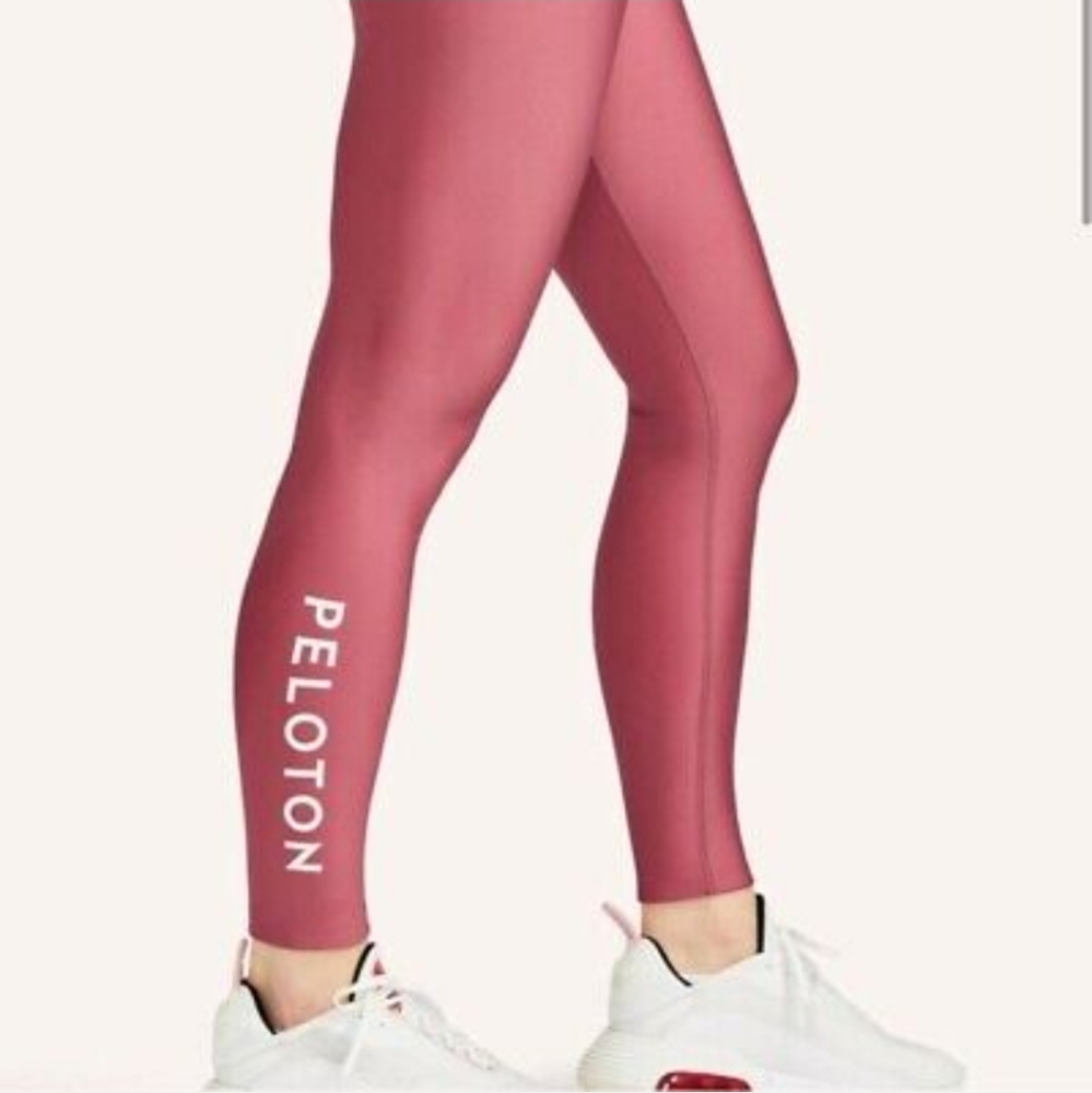 Peloton Rose Pink High-Waist Leggings - Picture 3 of 12